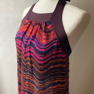 MISSONI bow neck halter dress.